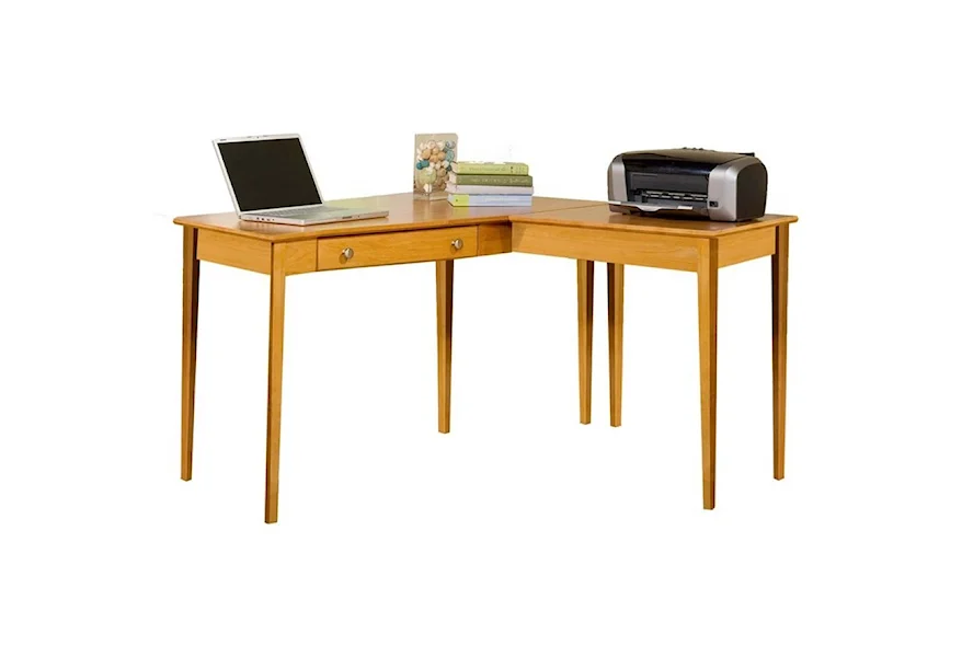 Home Office L Shape Table Desk by Archbold Furniture at Esprit Decor Home Furnishings